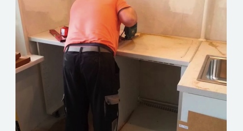 Сборка кухонного гарнитура. Бульвар Адмирала Ушакова